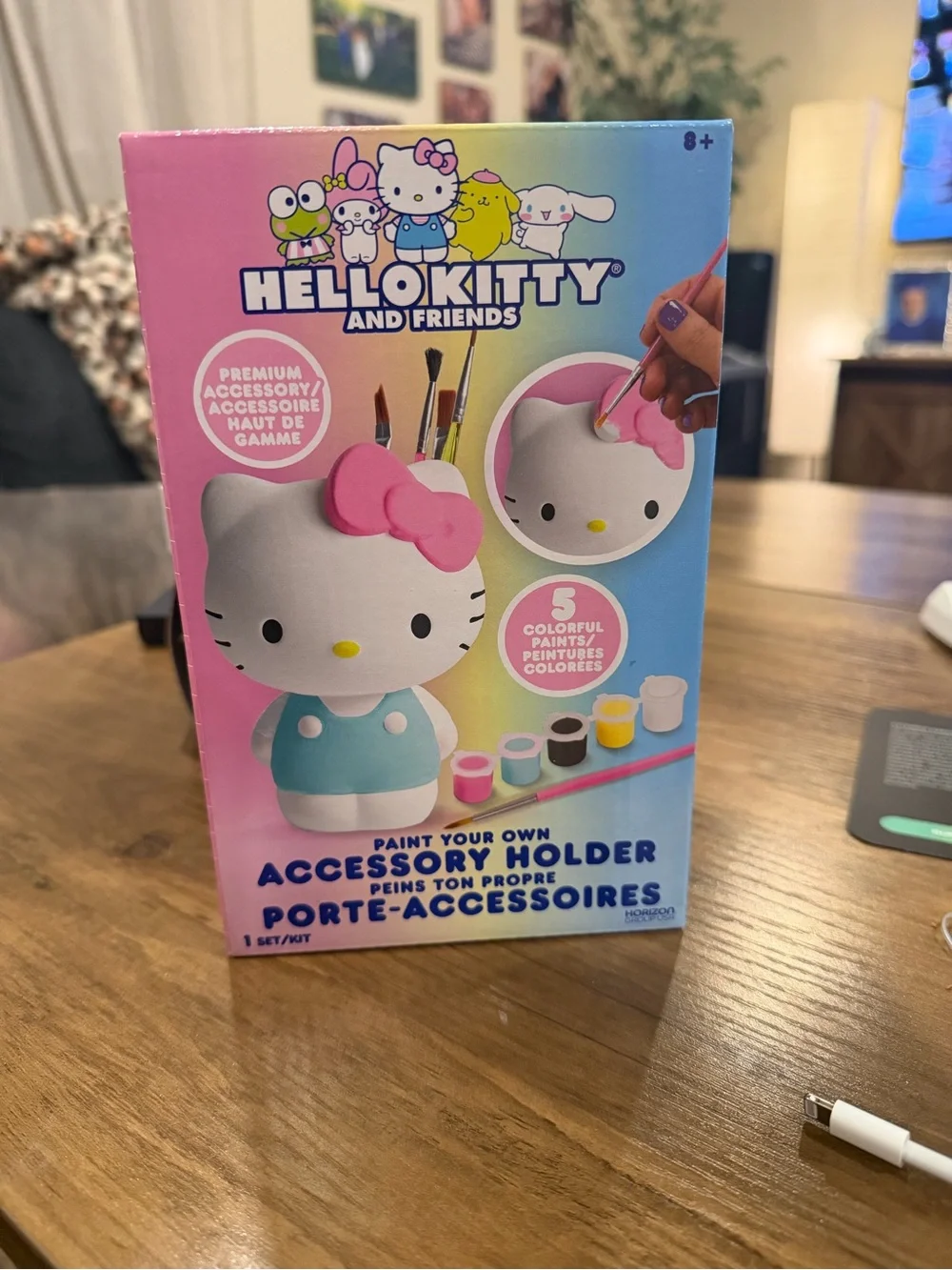 Hello Kitty Paint-Your-Own Pink and Blue Accessory Holder - Kids